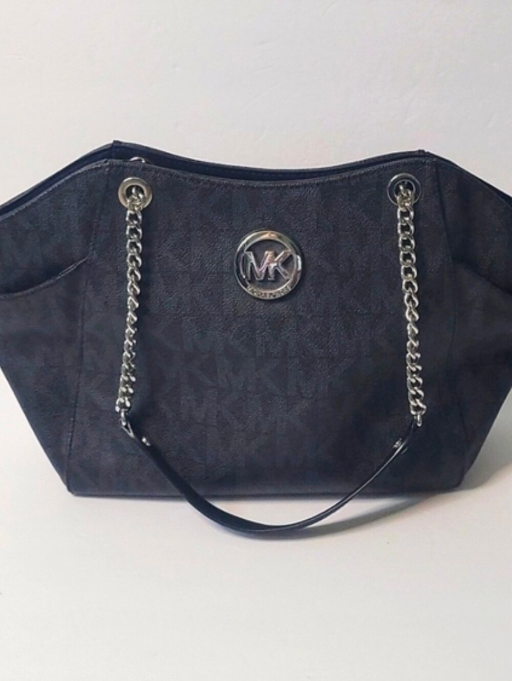 Michael Kors Jet Set Logo Tote Chain Strap